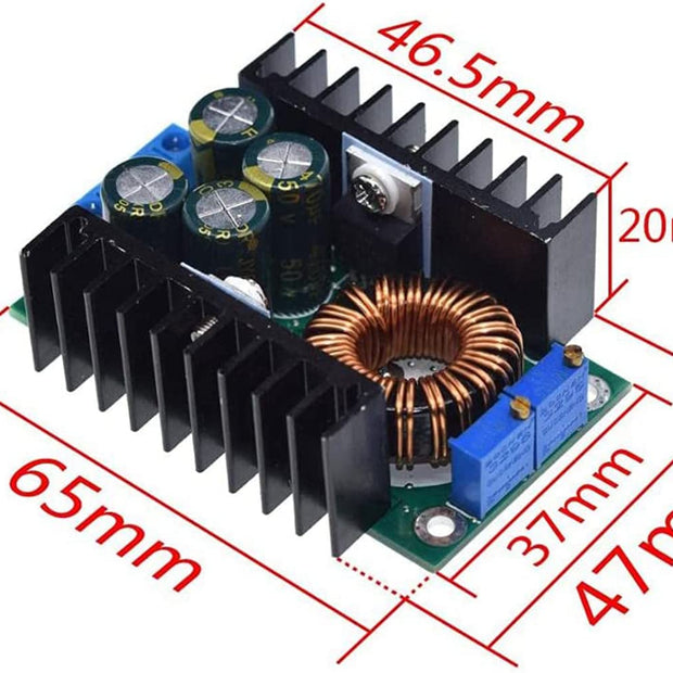 amiciSmart 300W DC-DC Buck Convertor, 5~40V to 1.2~35V Adjustable Voltage Step Down Power Supply Module for DIY Application