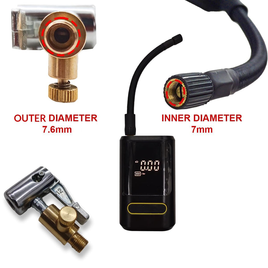 Universal Air Pump Nozzle for Inflator, Clip Valve for Inflation and Deflation| No Leakage Replacement
