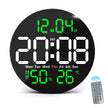 10 inch LED Digital Wall Clock –Remote Controlled, Time,Temperature,Humidity, Date & Timer amiciKart
