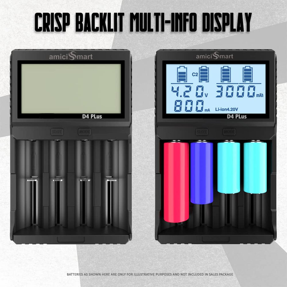 Intelligent 4-Slot Battery Charger with LCD Display & Adjustable Current amiciKart c0tmiz-hs.myshopify.com