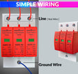amiciSmart AC Surge Protector, 385V 30KA~60KA SPD Lightning Protection Device