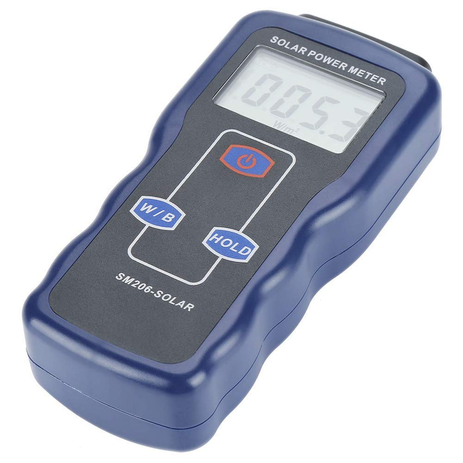Digital Solar Power Meter-SM206 0.1~1999.9W/m² for Sunlight Radiation Tester Solar Panel Placement