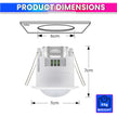Automatic Motion Sensor Light Switch Adjustable LUX & Timer & Energy Saving