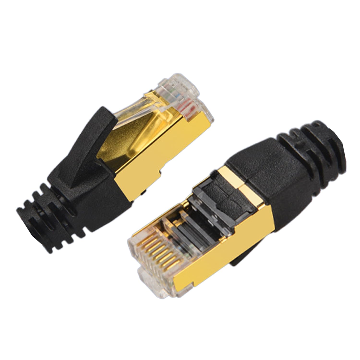 RJ45 CAT7 Shielded Ethernet Termination Plug Pack of 20 – Zinc Alloy Field Termination Connector