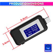 6-in-1 Digital USB Type-C Tester | Real-Time Display of Voltage, Current, Power, Capacity (mAh)