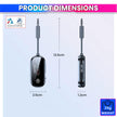 Bluetooth 5.4 TX/RX Adapter with Dual Connection Support, Wireless Audio Transmitter & Receiver