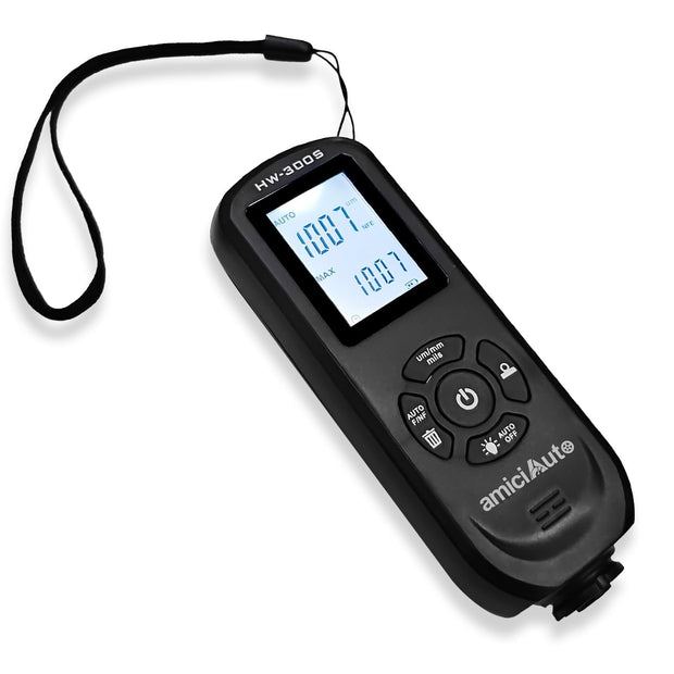 Coating Thickness Gauge, 0-2000um Car Paint Depth Meter with LCD Display and Backlit amiciKart