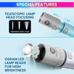 Mini Rechargeable LED Torch – 3W Flashlight with 3 Modes, Type-C Charging amiciKart