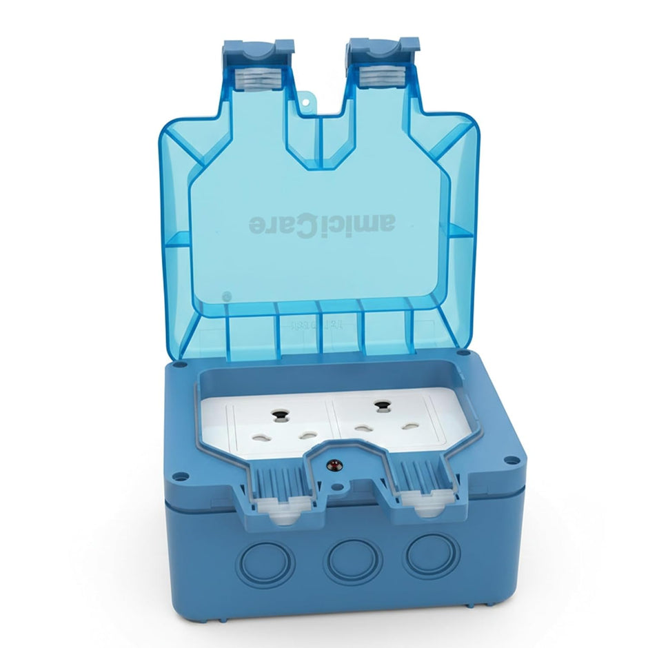 Waterproof Power Socket, 6/16Amp Outdoor Electric Switch Socket Box IP66