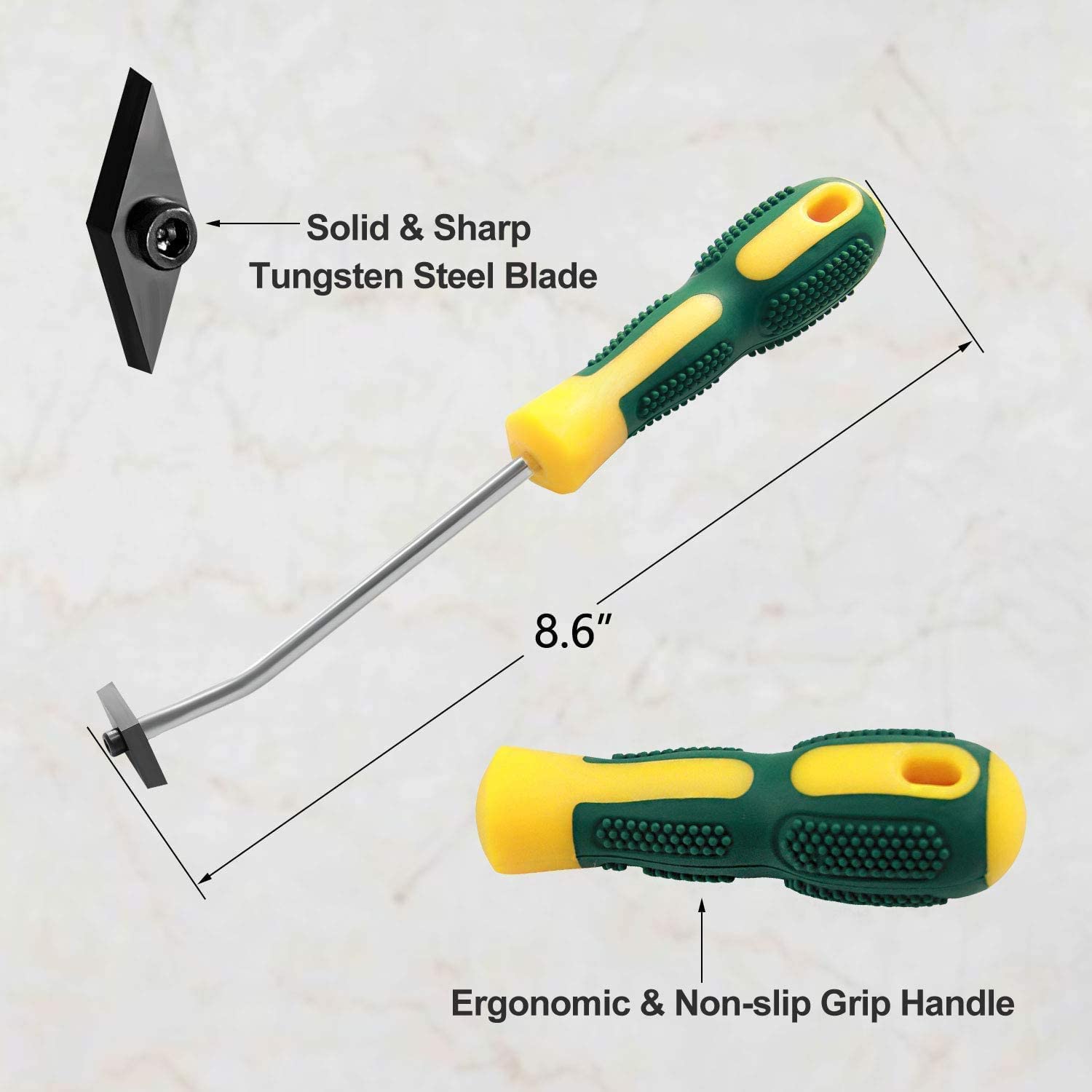 Tile Gap Grout Removal Tool, Detachable Tungsten Blade Sealant Scraper- Pack of 2 amiciKart c0tmiz-hs.myshopify.com