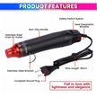 300W Mini Heat Gun for Crafting, Melting, Shrinking & 200°C Max Temperature,220VAC amiciKart c0tmiz-hs.myshopify.com