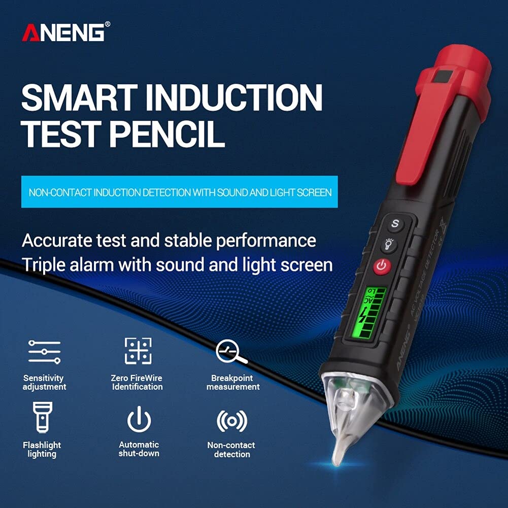 Non-Contact Voltage Tester – AC 12–1000V Live/Null Wire Tester with Flashlight & Breakpoint Detection amiciKart c0tmiz-hs.myshopify.com