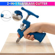 2 in 1 Tile/Glass Cutter, Hand Tool for Cutting Ceramic Tile, Mirror, Glazed Tiles amiciKart c0tmiz-hs.myshopify.com