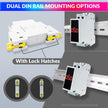 Ac 80~500V  Mini Current Tester With Led Display 35Mm Din Rail Mounted