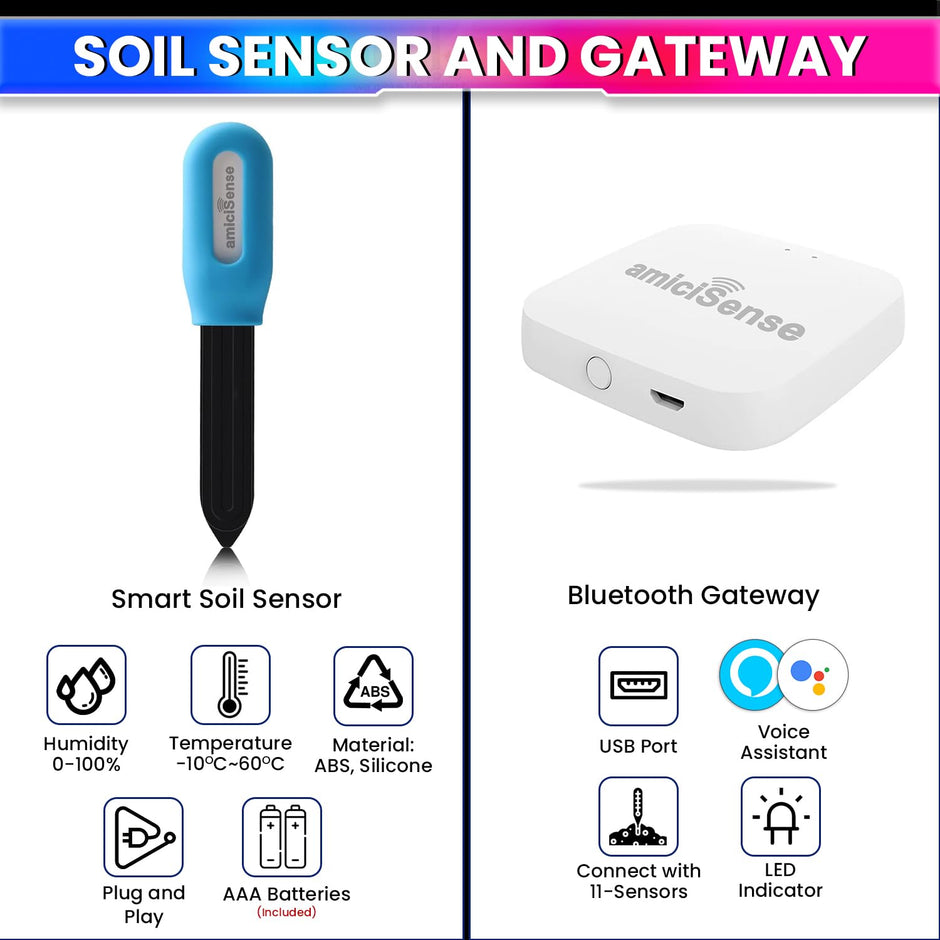 2-in-1 Soil Moisture and Temperature Sensor