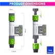 WiFi Garden Hose Water Flow Meter – LCD & App Tracking, Usage Alerts, 3/4” Hose Compatible