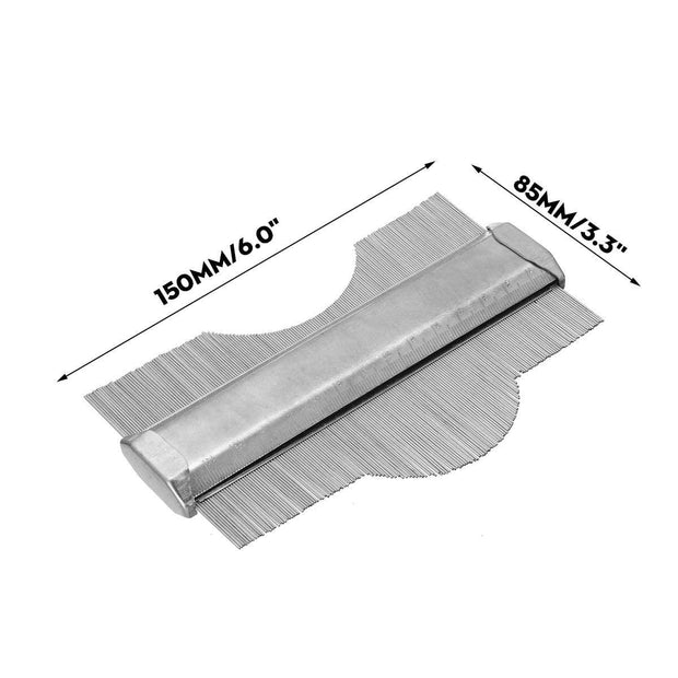 6" Shape Duplicator, Stainless Steel Contour Gauge to Precisely Copy Irregular Shapes