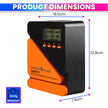 amiciSmart True MPPT Solar Charge Controller, 98% Efficiency Lithium Battery Regulator with 5V/3A USB Port, Max 260W, 12V/24V (10A)