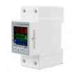 Digital Energy Meter Over/Under Voltage & Overload Protection Device with Auto Reconnect and LCD Display 63A 230V amiciKart