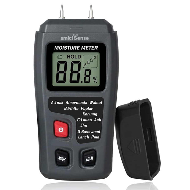 Wood Moisture Meter Digital Humidity Tester for Wood, Cement Motor, Wall, Firewood, Paper, etc amiciKart