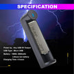 Metal LED Flashlight, XHP50 Zoomable Torch with 5 Modes, Rechargeable 2600mAh Battery & Water-Resistant Body amiciKart c0tmiz-hs.myshopify.com