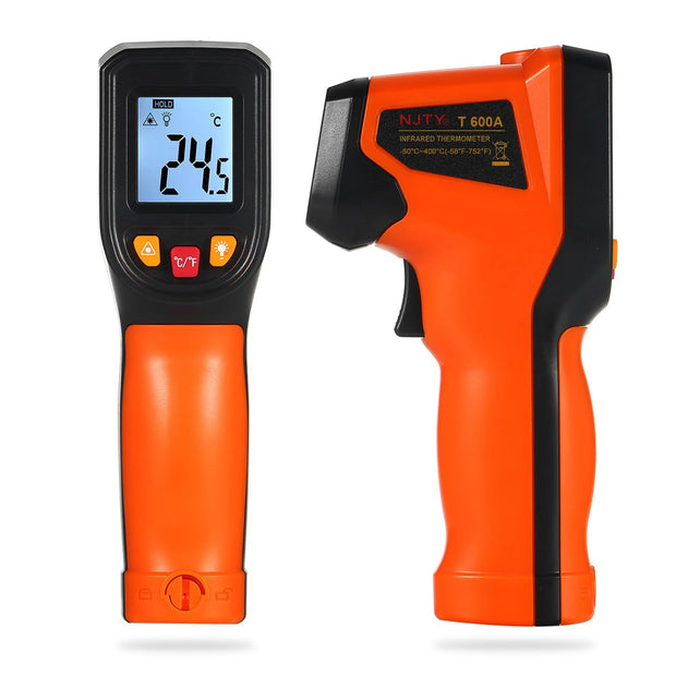 Infrared Thermometer for Industrial Use, -50°C to 600°C Laser Temperature Gun with Fast Measurement