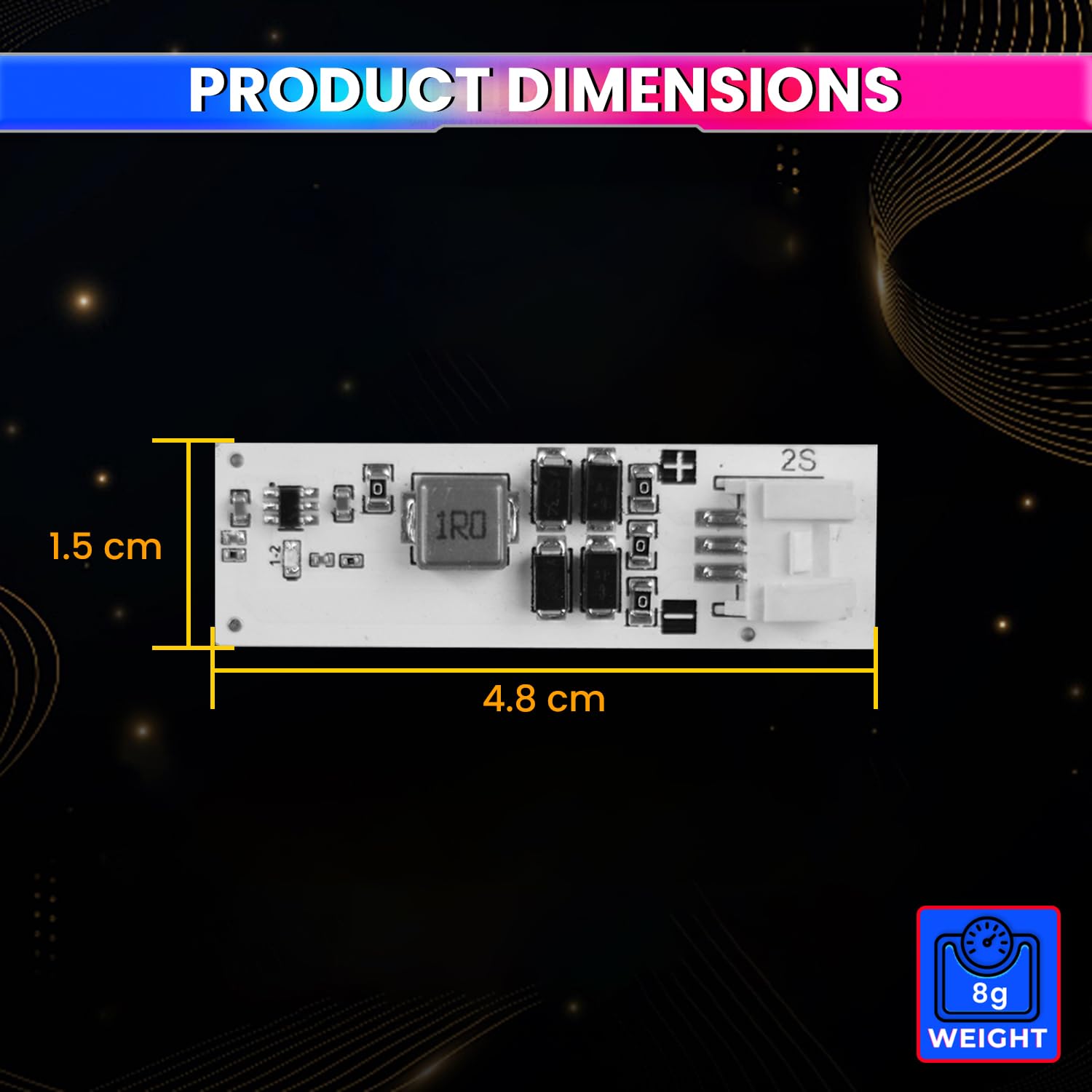 2S 2A Active Energy Balancer Board – Inductive Voltage Energy Equalization for LiFePO4 / Li-ion / Lipo / LTO Battery Packs (3.0V–4.2V) amiciKart