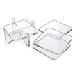 Acrylic Coasters with Holder, Set of 4, Clear Transparent Drink Coasters
