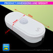 WiFi PIR Motion Sensor Alarm with SmartLife App Connectivity 75dB Siren & USB Powered Home Security Detector