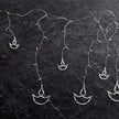 Cool White Diya Curtain String Light with 138 LEDs, 6 Big + 6 Small Diyas, 8 Modes, Extendable
