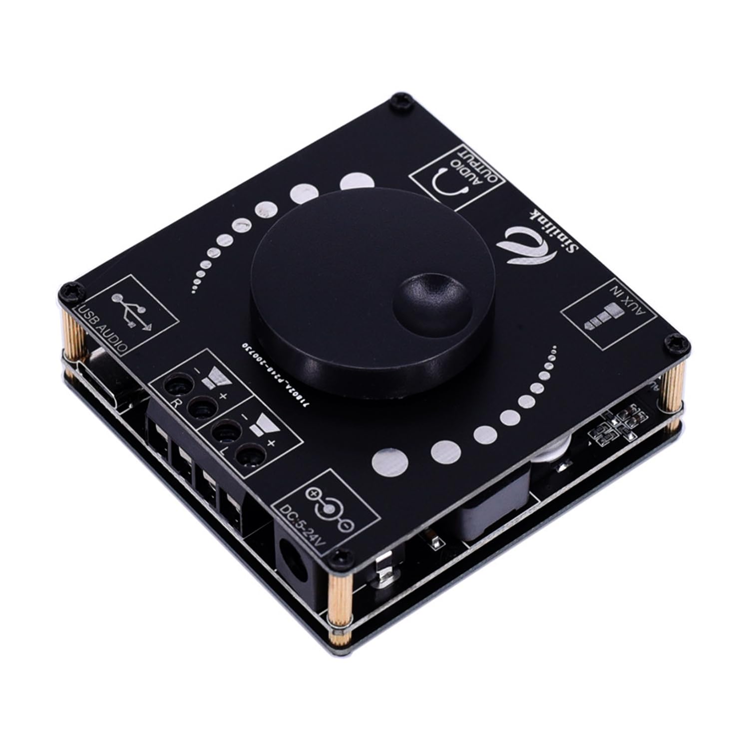 Mini Wireless Bluetooth 5.0 Amplifier – 50W+50W Dual Channel, DC 5–27V Audio Amplifier Module with AUX/USB/U-Disk Input