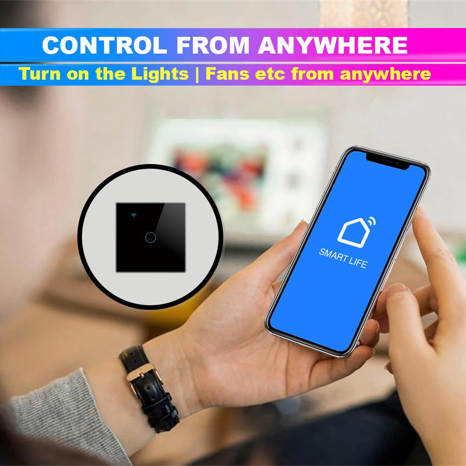 WiFi Touch Switch – 4 Gang, 230V/10A, Alexa/Google Compatible, Interlocking, SmartLife App amiciKart c0tmiz-hs.myshopify.com
