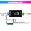 6-in-1 Digital Power Meter, 100A 40–300V AC with Multi-Colour Display (22kW)