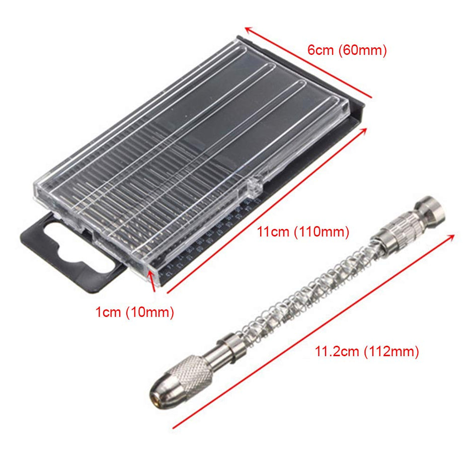 Semi-Automatic Wood Model Manual Bits and 2 Chuck Hand Twist Drill for Jeweler (Silver) -20pcs amiciKart c0tmiz-hs.myshopify.com