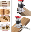 800W Electric Wood Trimmer 220V 30000RPM 6mm Collect Chuck Woodworking Tool for Wood Trimming amiciKart