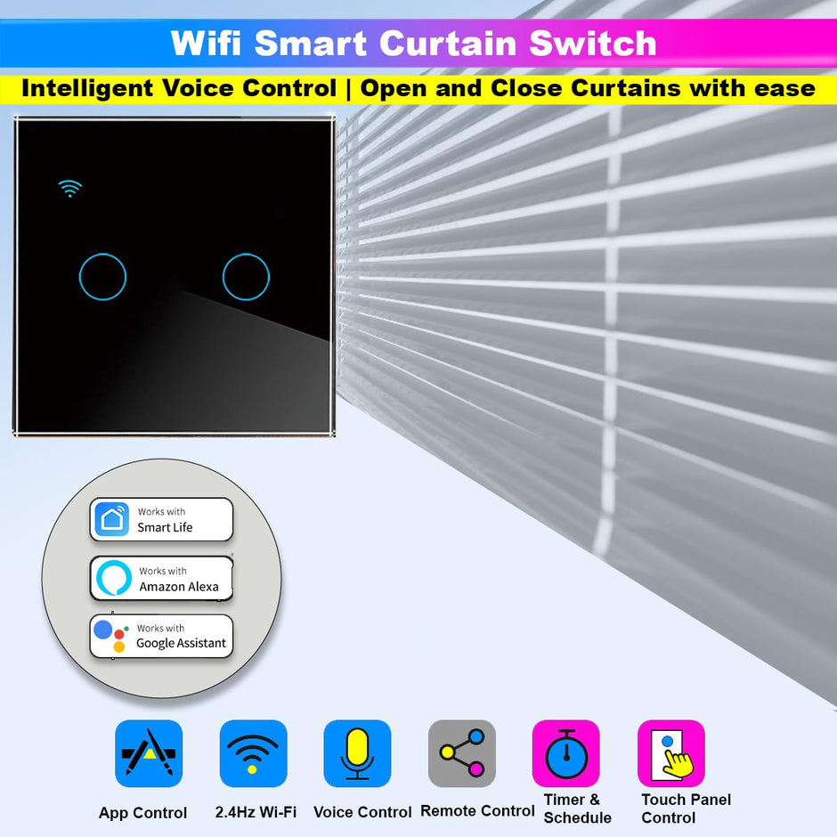 WiFi Touch Switch – 4 Gang, 230V/10A, Alexa/Google Compatible, Interlocking, SmartLife App amiciKart c0tmiz-hs.myshopify.com