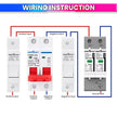 DC SPD Surge Protective Device 20KA 40KA Voltage Protector for Solar PV Systems