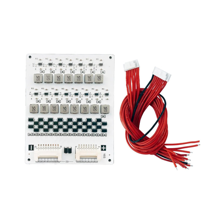 16S 2A Active Energy Balancer Board – Inductive Voltage Energy Equalization for LiFePO4 / Li-ion / LTO Battery Packs (3.0V–4.2V per Cell)
