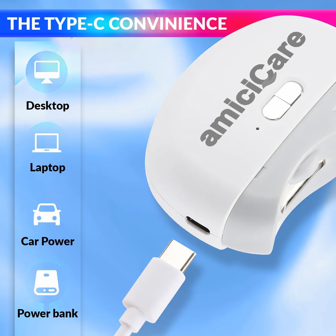 2 in 1 Electric Nail Polisher, Dual Speed Rechargeable Nail Cutter for Baby and Adult amiciKart c0tmiz-hs.myshopify.com