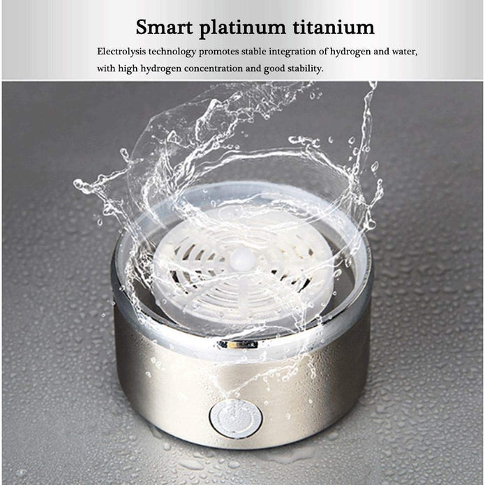 Portable Hydrogen Water Bottle Rechargeable Glass Hydrogen Generator for Rich Antioxidant Healthy Hydration