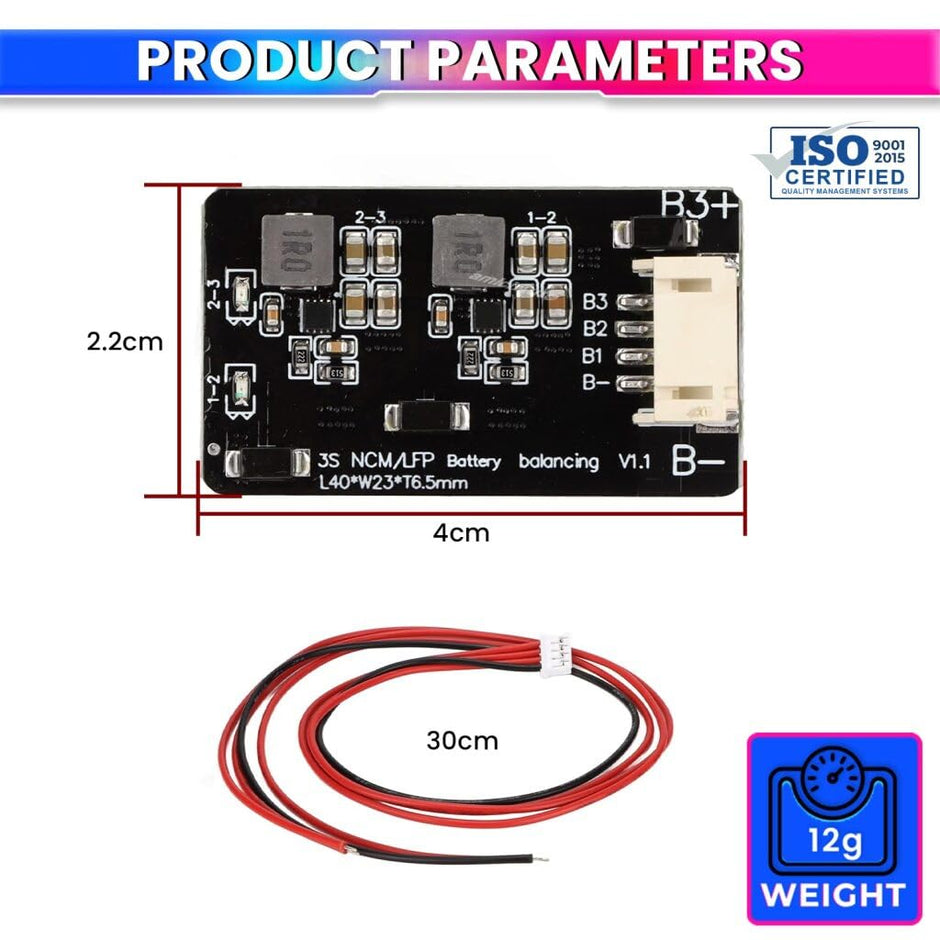 Active Balancer Inductive Board for High Precision Smart Cell Voltage Equalizer LiFePO4 Lithium-ion LTO Battery Packs (1.2A)