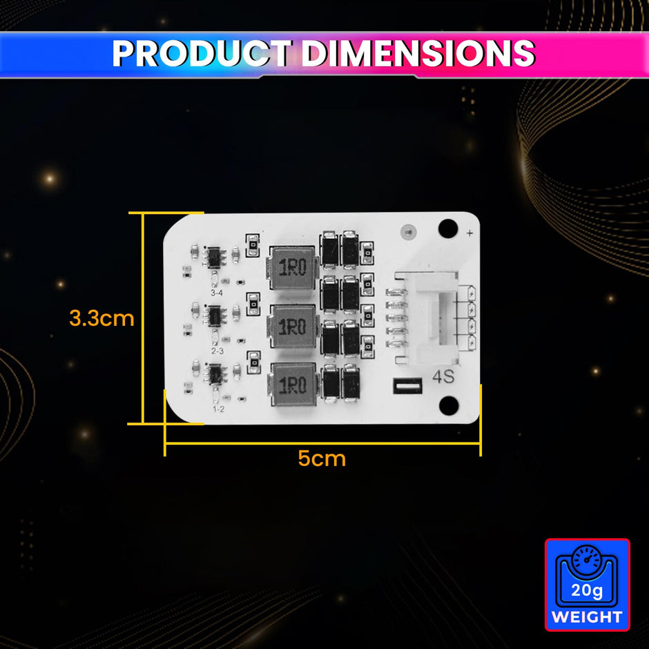 4S 2A Active Energy Balancer Board – Inductive Voltage Energy Equalization for LiFePO4, Li-ion, Lipo & LTO Battery Packs (3.0V–4.2V) amiciKart