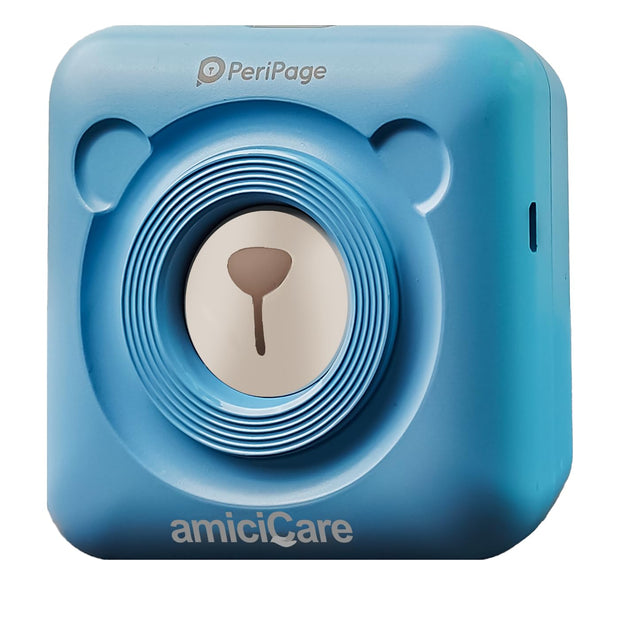 Mini Printer, Wireless Portable Ink-Less Thermal Printer with Bluetooth App Connectivity amiciKart