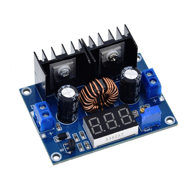 amiciSolar DC-DC Buck Converter, XH-M404 DC 4-40V to 1.25-36V 8A 200W Digital PWM Adjustable Step-Down Voltage Regulator Module