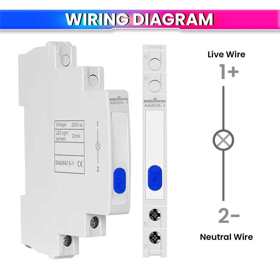 Ultra-Compact Phase Indicator – 230VAC, 1cm Wide with Color LED Indicator for Accurate Monitoring amiciKart c0tmiz-hs.myshopify.com