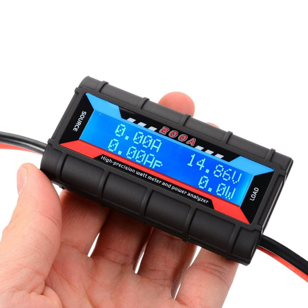 200A Solar Wind Power Analyzer, DC Watt Meter & Battery Tester with LCD Display amiciKart