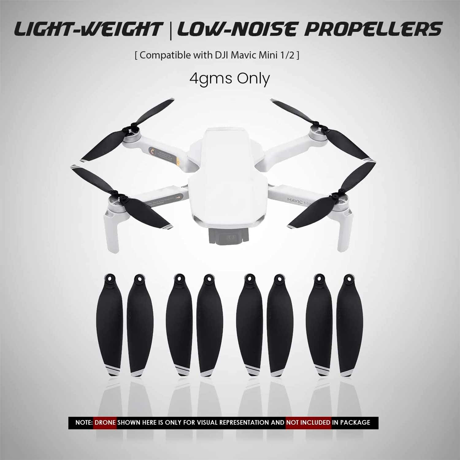DJI Mavic Mini 1/2 Propellers, Light-Weight and Low-Noise Propellers, Black