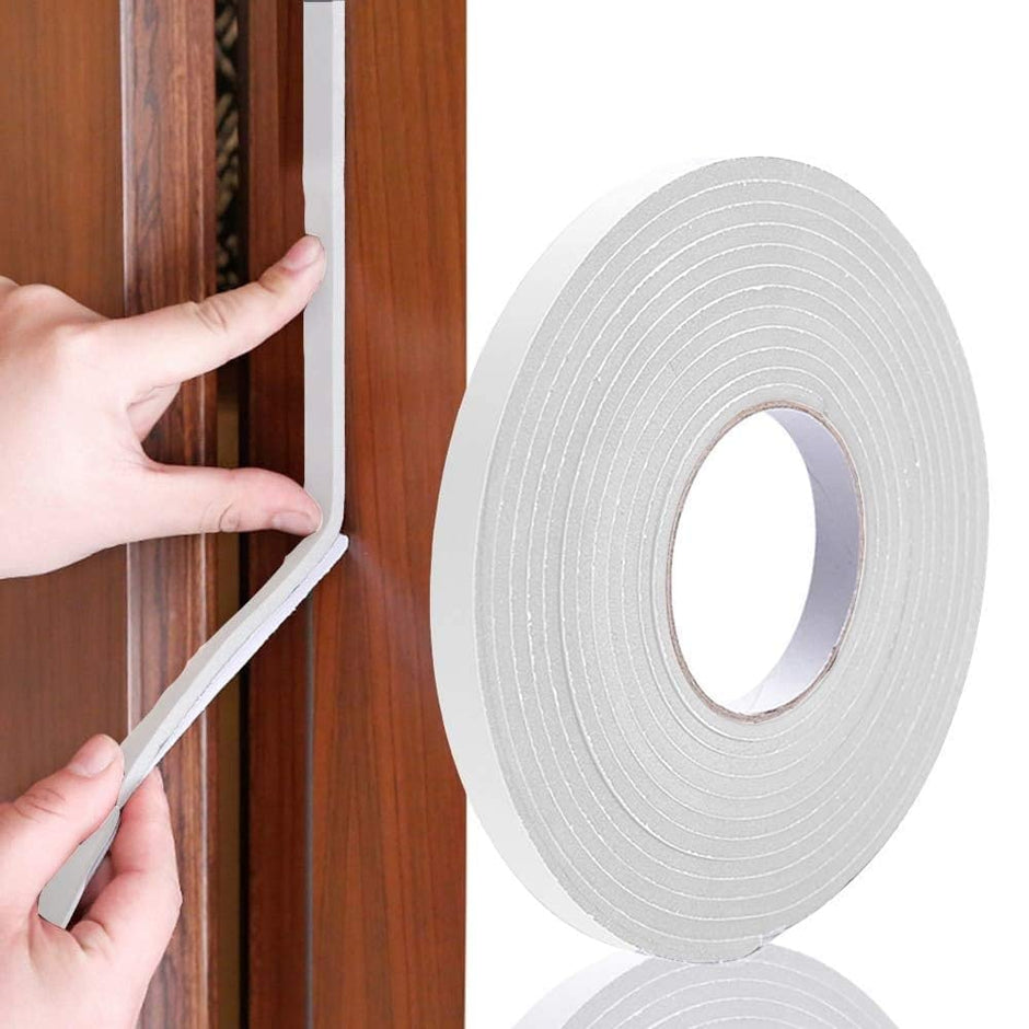 Self-Adhesive Foam Sealing Tape Dust and Noise Insulation Rubber Strip Weatherproof, Shock Absorbing & Heat Resistant amiciKart
