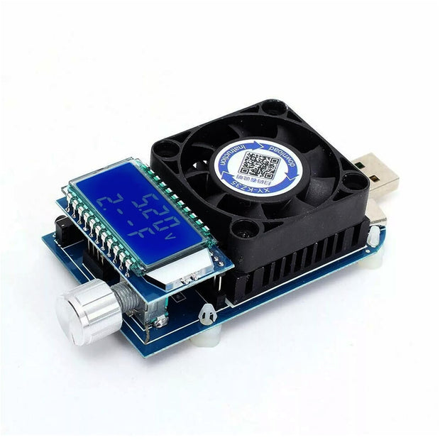 35W USB Load Tester – Adjustable Current, QC2.0/QC3.0 Trigger, Battery Capacity Meter