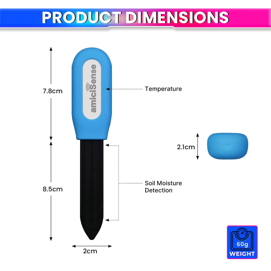 2-in-1 Soil Moisture and Temperature Sensor